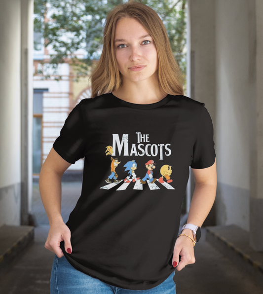 The Mascots Crossover Oversized Graphic Printed T shirt