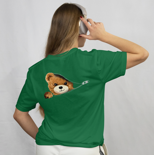 Panda House Eco Graphic Printed Oversized T shirt