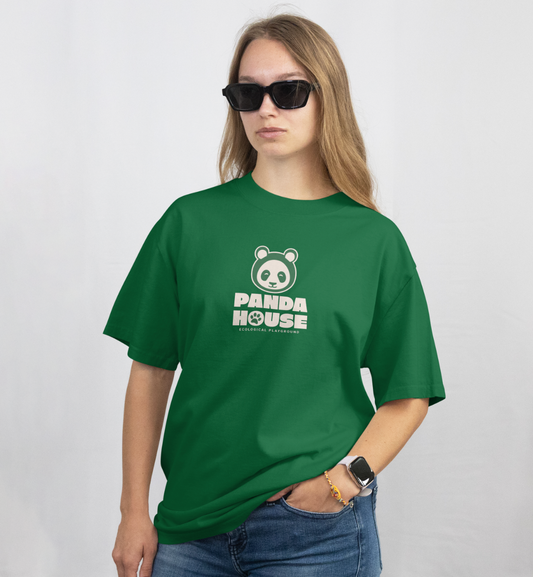 Panda House Eco Graphic Printed Oversized T shirt
