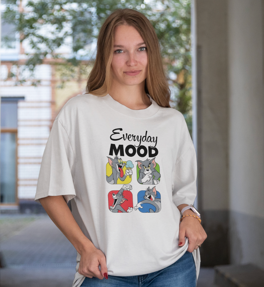 Everyday Mood Oversized Graphic Printed T shirt