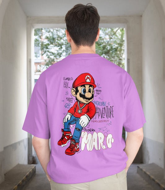 Super Mario Street Style Oversized T Shirt