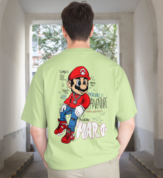 Super Mario Street Style Oversized T Shirt