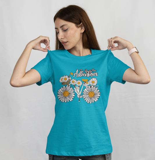 Cute flower graphic printed T shirt