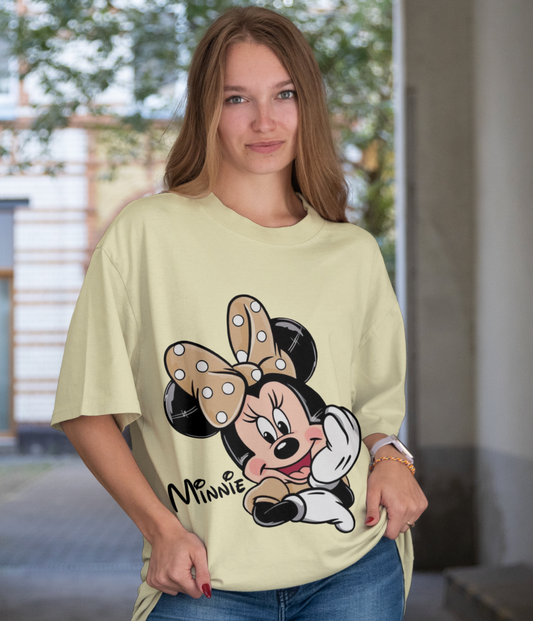 Minnie Mouse Graphic Printed Oversized T shirt