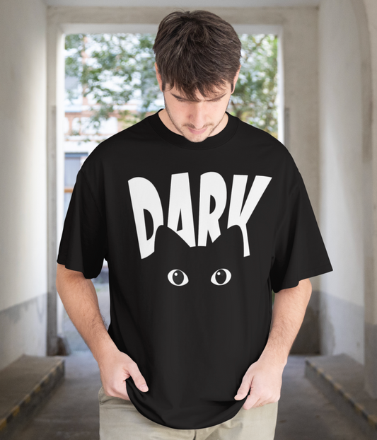 Graphic Printed Cat's Eyes Oversized T shirt