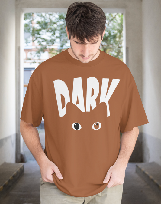Graphic Printed Cat's Eyes Oversized T shirt