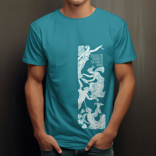 Round neck angel printed t shirt