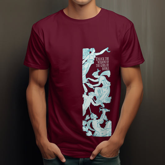 Round neck angel printed t shirt