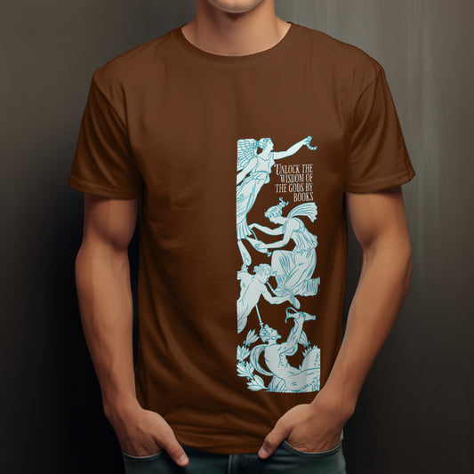 Round neck angel printed t shirt