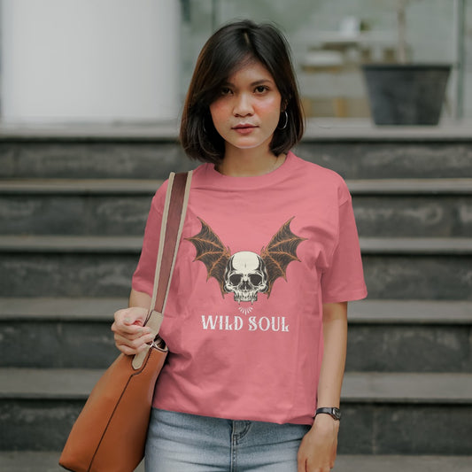 Female T shirt round neck