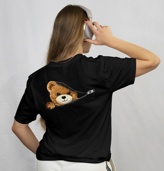 Panda House Eco Graphic Printed Oversized T shirt
