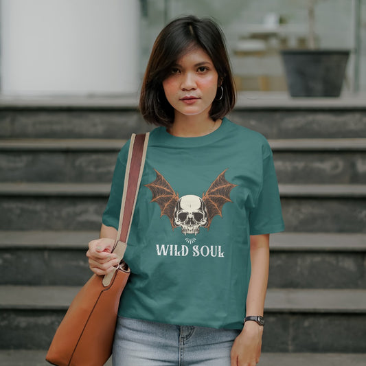 Female T shirt round neck